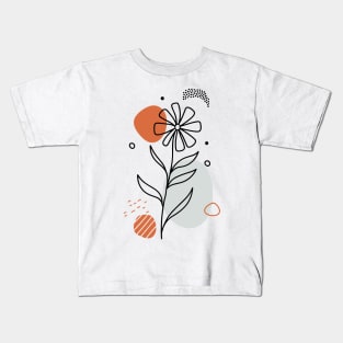 Floral Boho Style (Orginal Colors) Kids T-Shirt